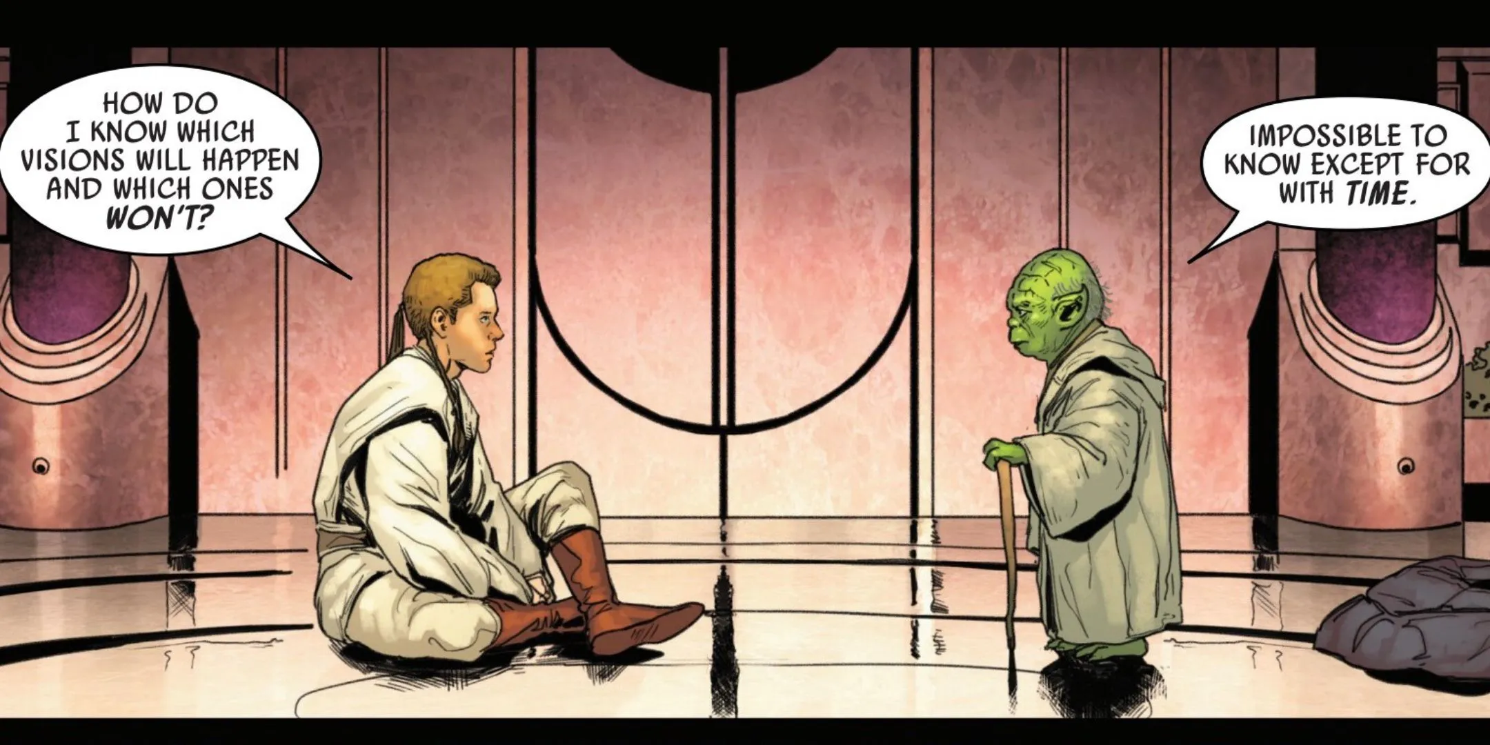Obi-Wan and Yoda Discuss Visions in Jedi Knights #1 Obi-Wan and Yoda Discuss Visions in Jedi Knights #1