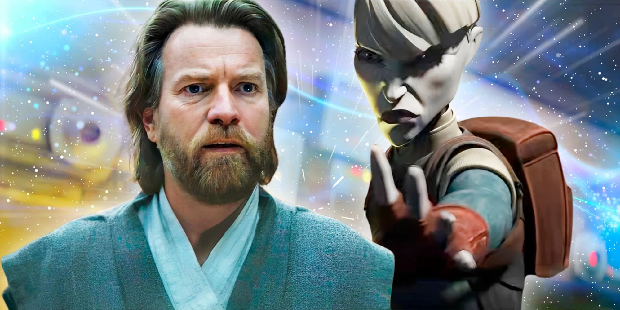 Obi-Wan Kenobi and Asajj Ventress Obi-Wan Kenobi and Asajj Ventress