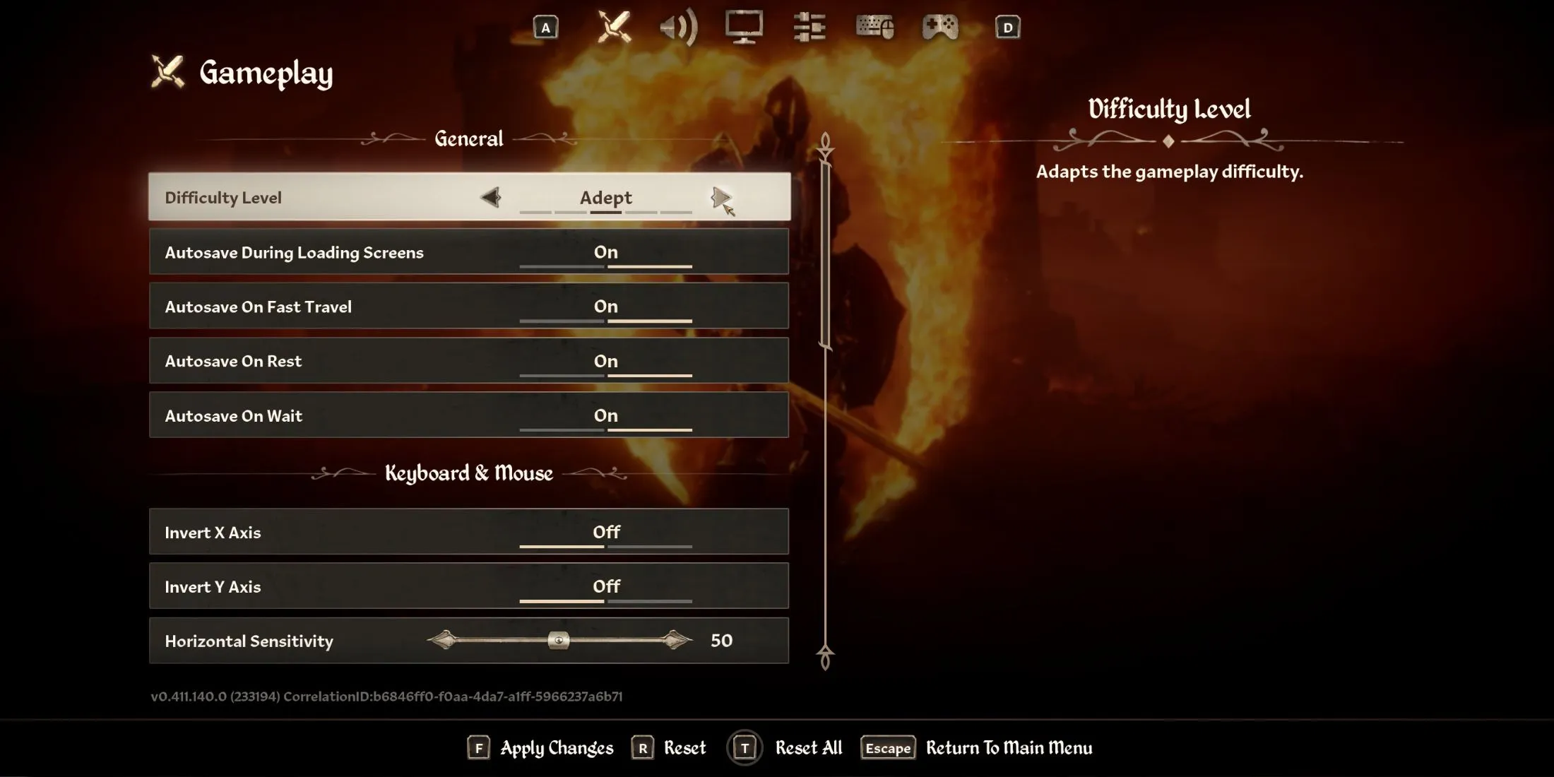 Difficulty System Changes