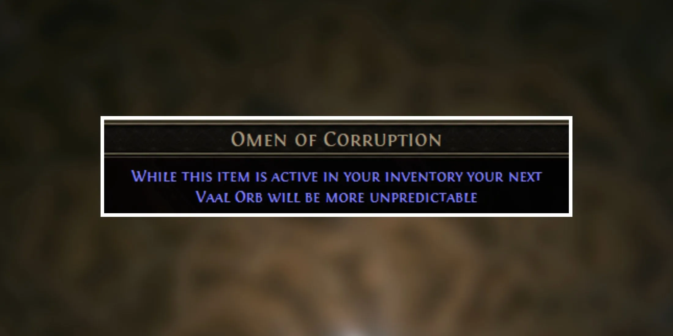 omen of corruption in poe 2 omen of corruption in poe 2