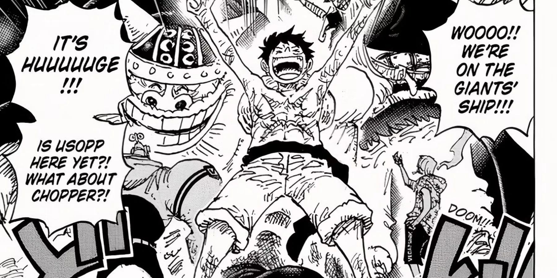 Luffy and Elbaf Giants