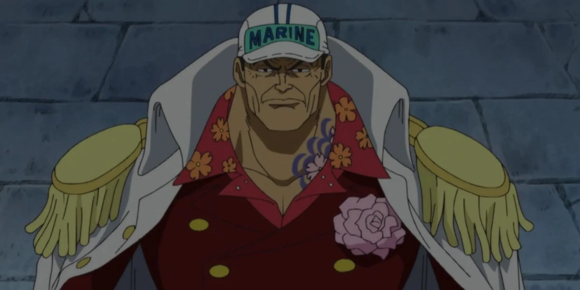 Admiral Akainu standing from One Piece