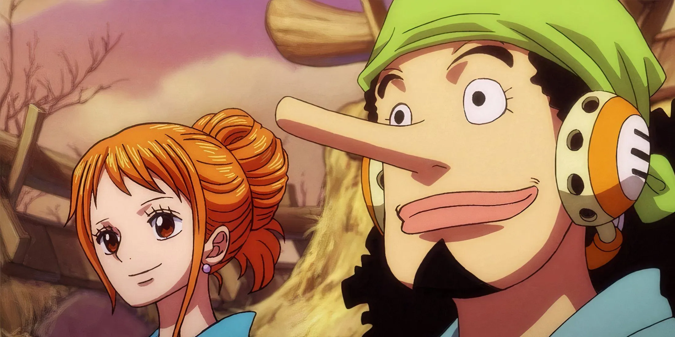 Usopp and Nami in One Piece