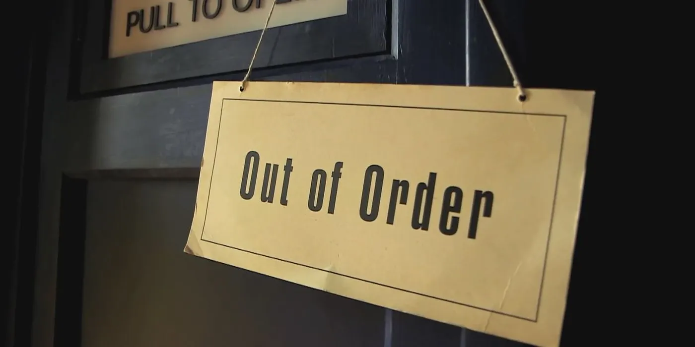 TARDIS Out Of Order Sign TARDIS Out Of Order Sign