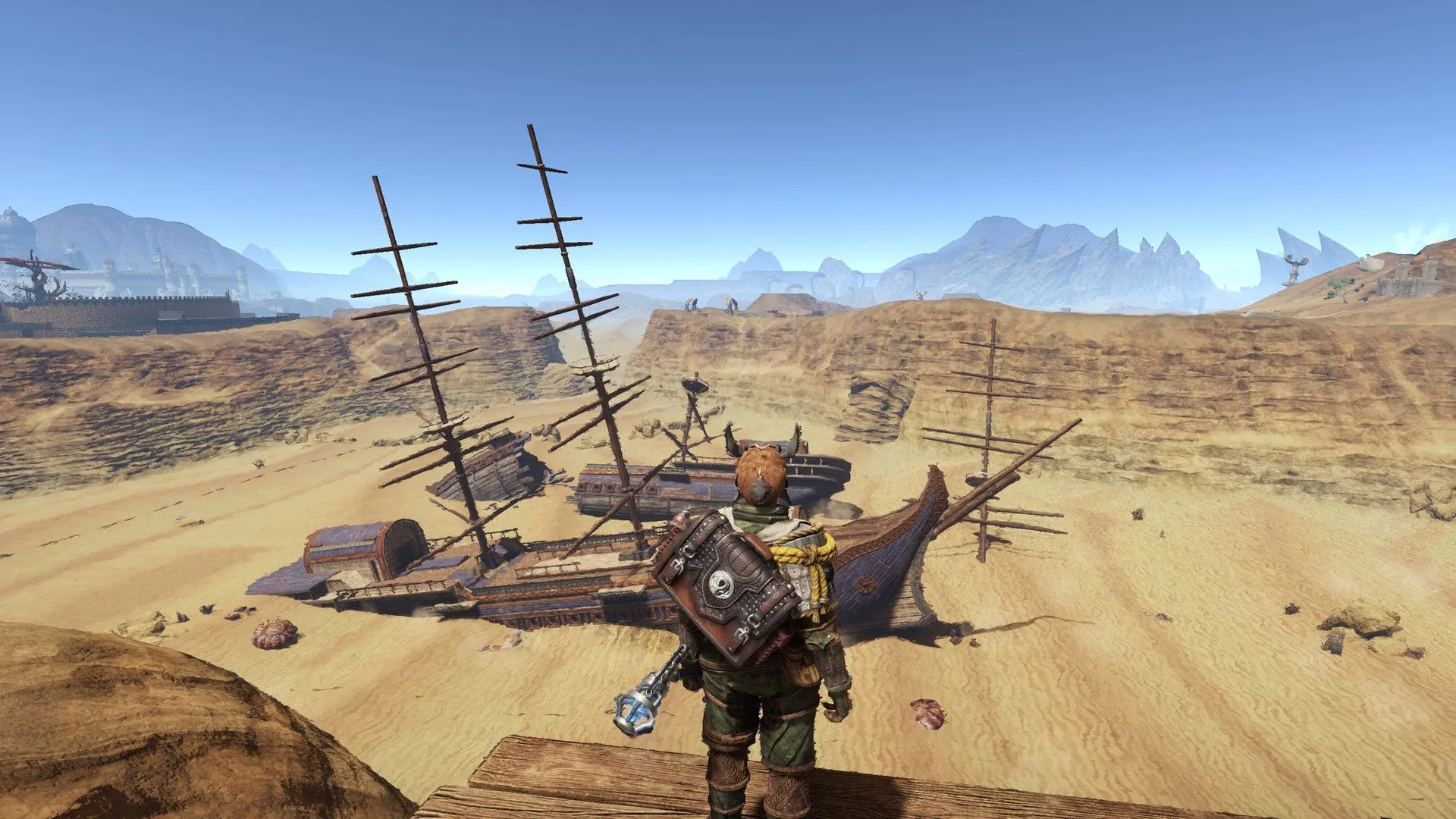Outward Character in Desert Landscape Outward Character in Desert Landscape