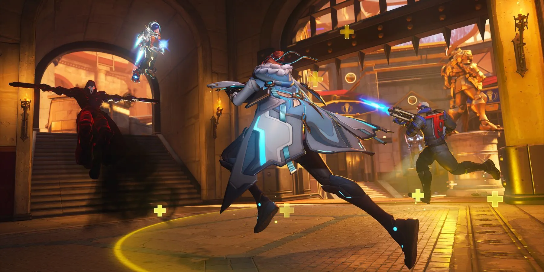 Freja with other heroes