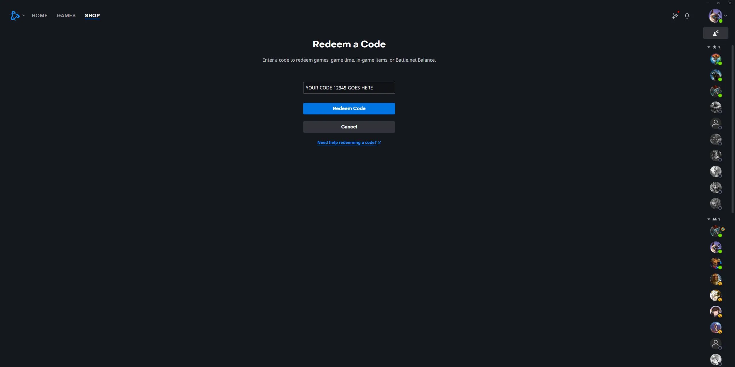 Redeem Code Redeem Code