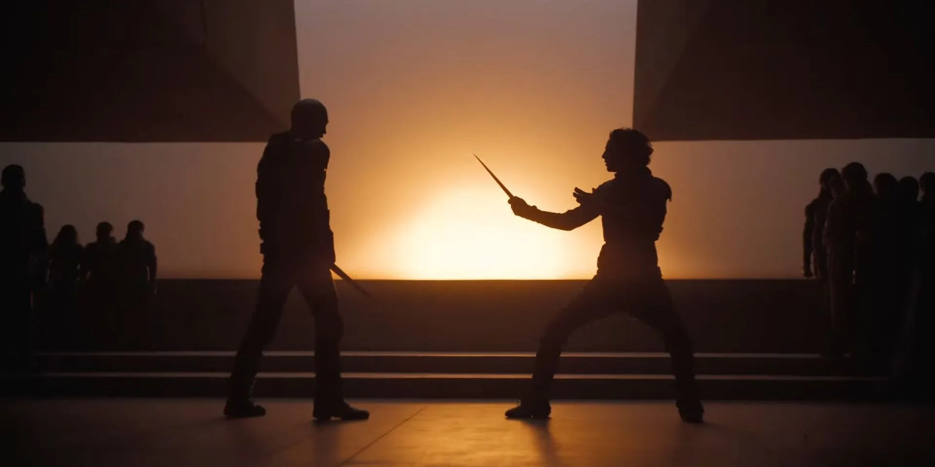 Paul and Feyd in Dune part two Paul and Feyd in Dune part two