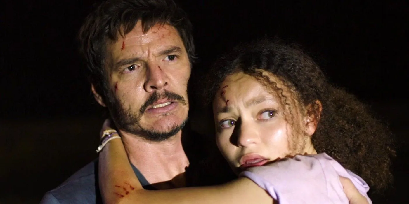 Joel holding Sarah in The Last of Us Joel holding Sarah in The Last of Us