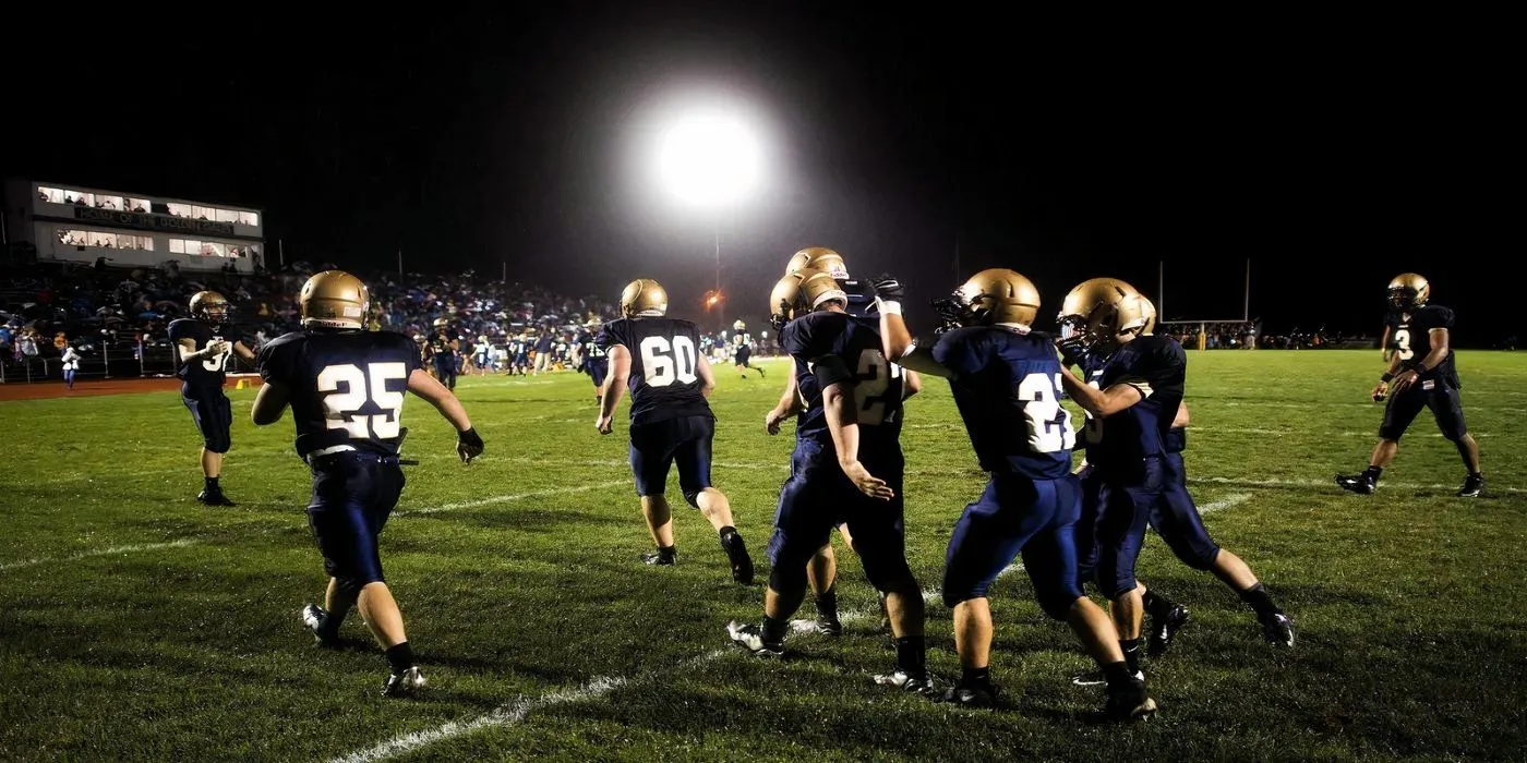Permian running onto the field in Friday Night Lights Permian running onto the field in Friday Night Lights