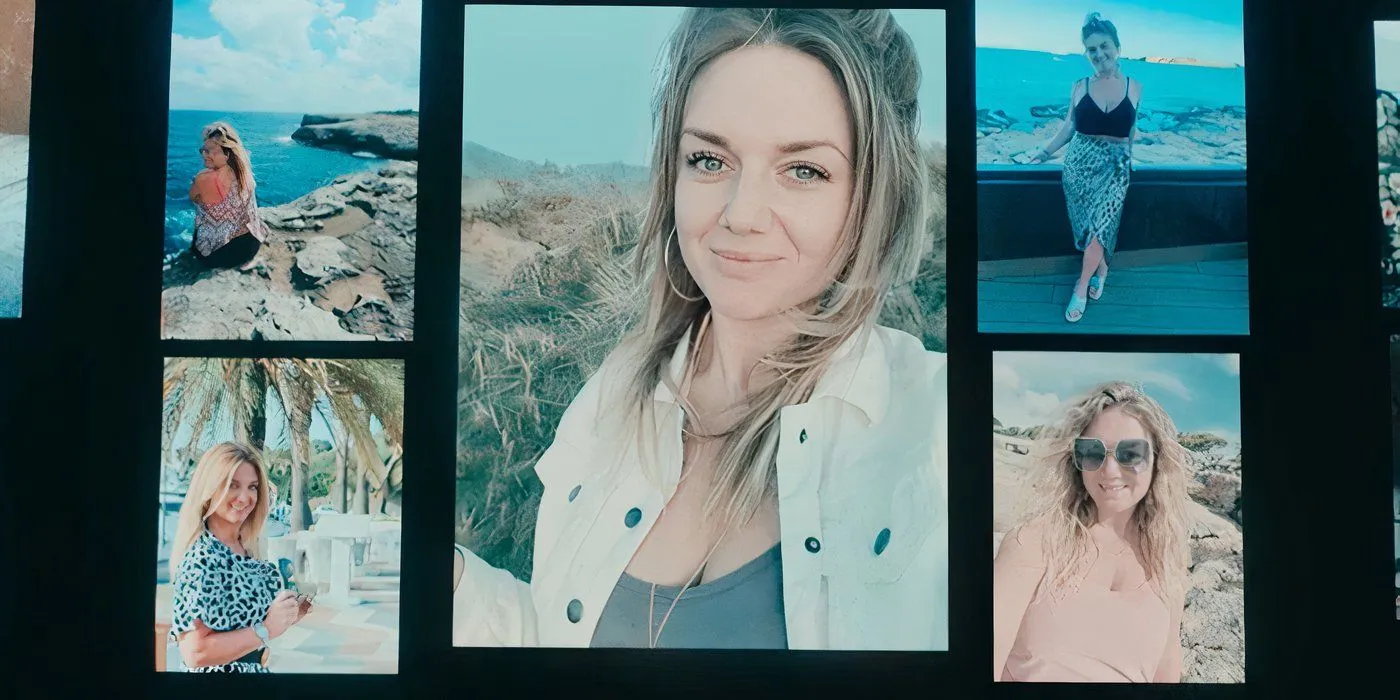 Photos of Ruby Sunday's mother on a UNIT screen in Doctor Who.