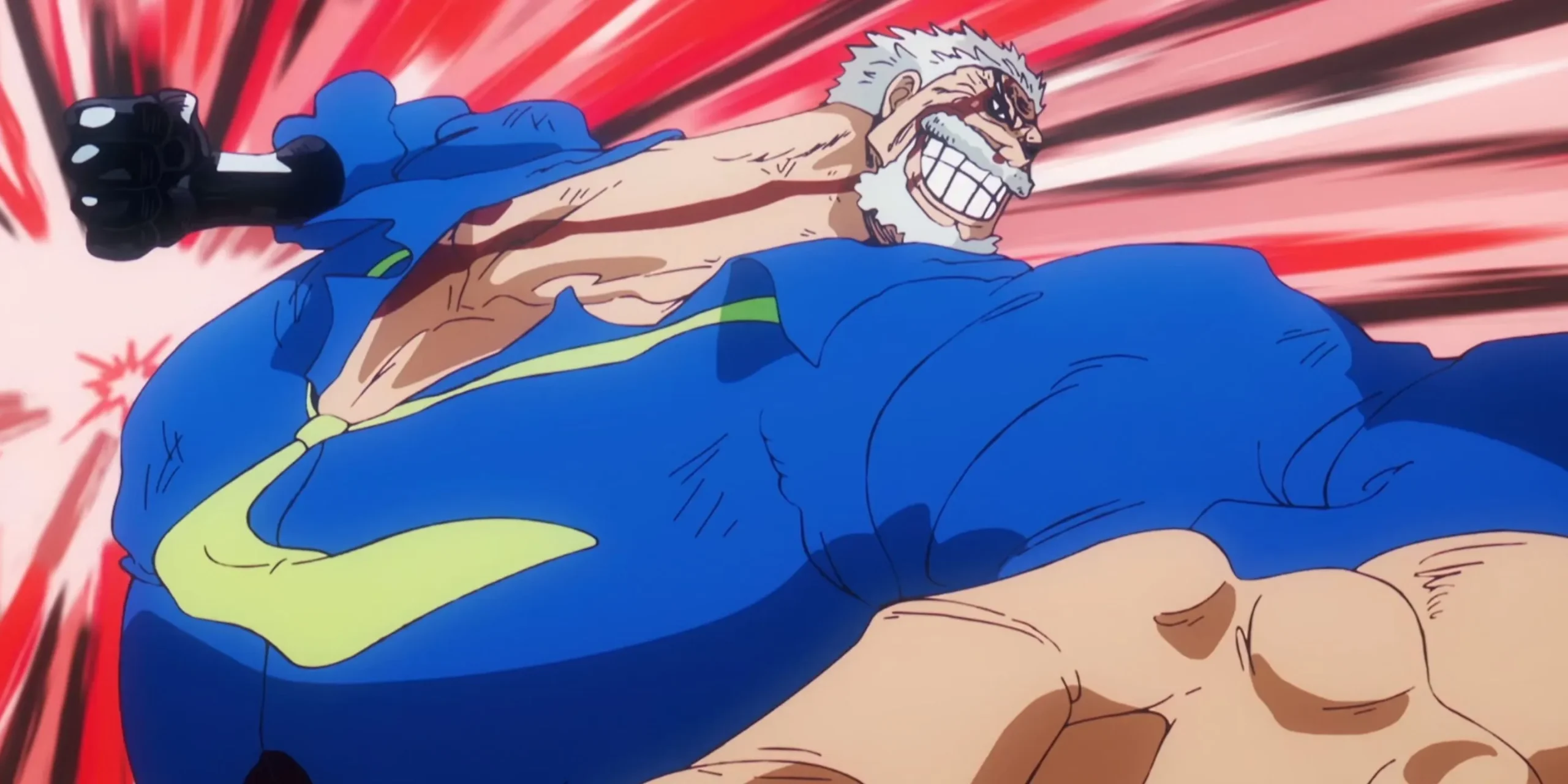 Garp fighting Kuzan