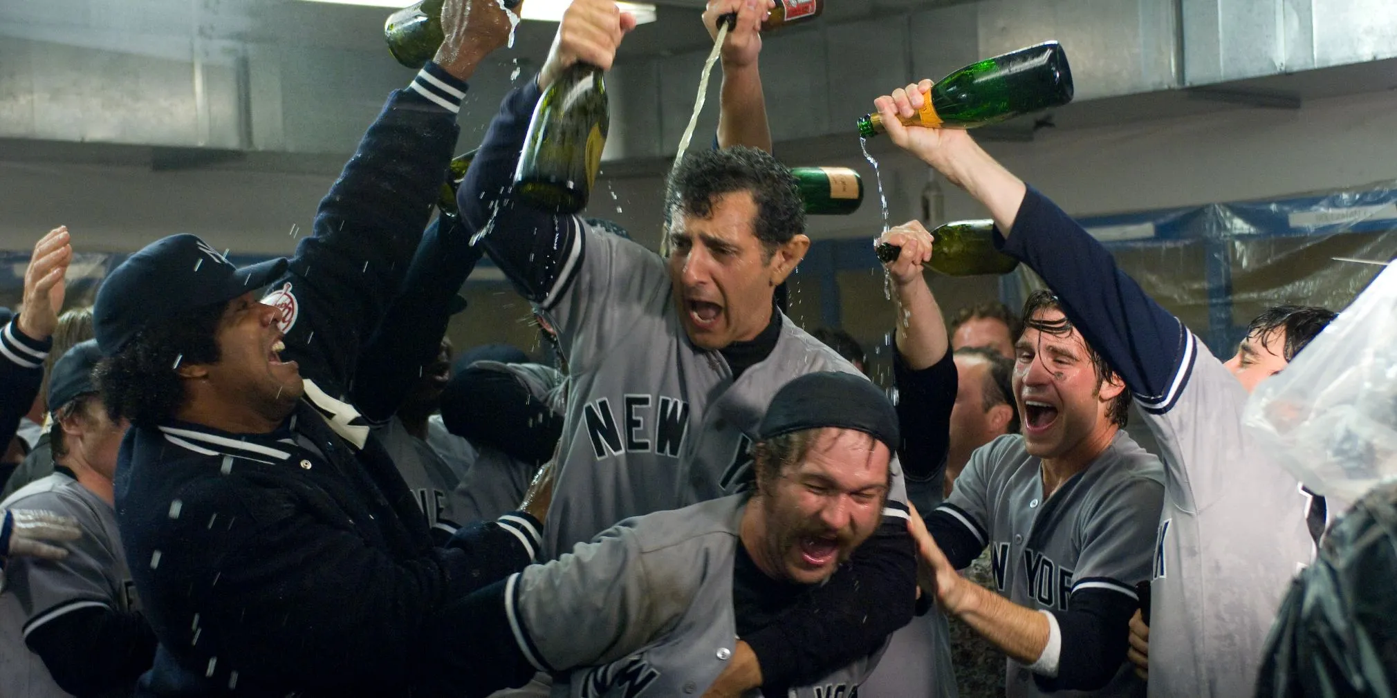 Players celebrating a significant moment in The Bronx is Burning Players celebrating a significant moment in The Bronx is Burning