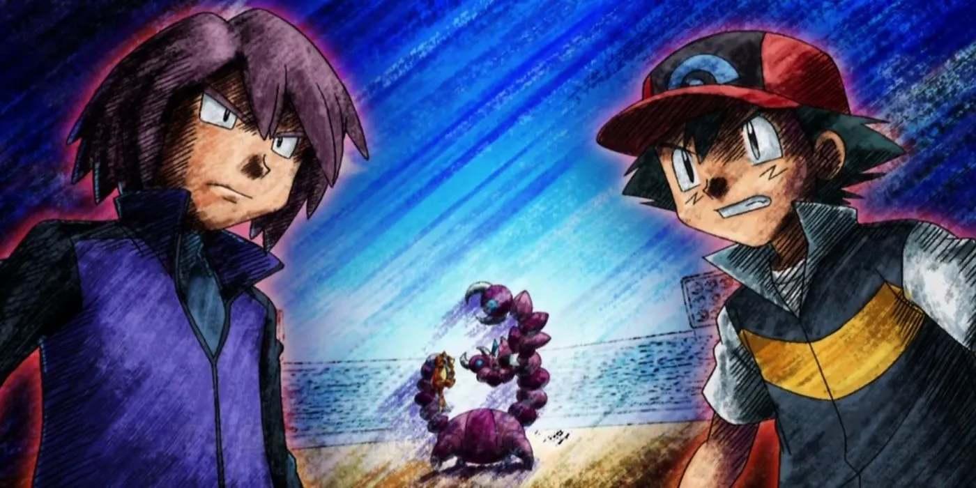 Ash and Paul Battle Ash and Paul Battle