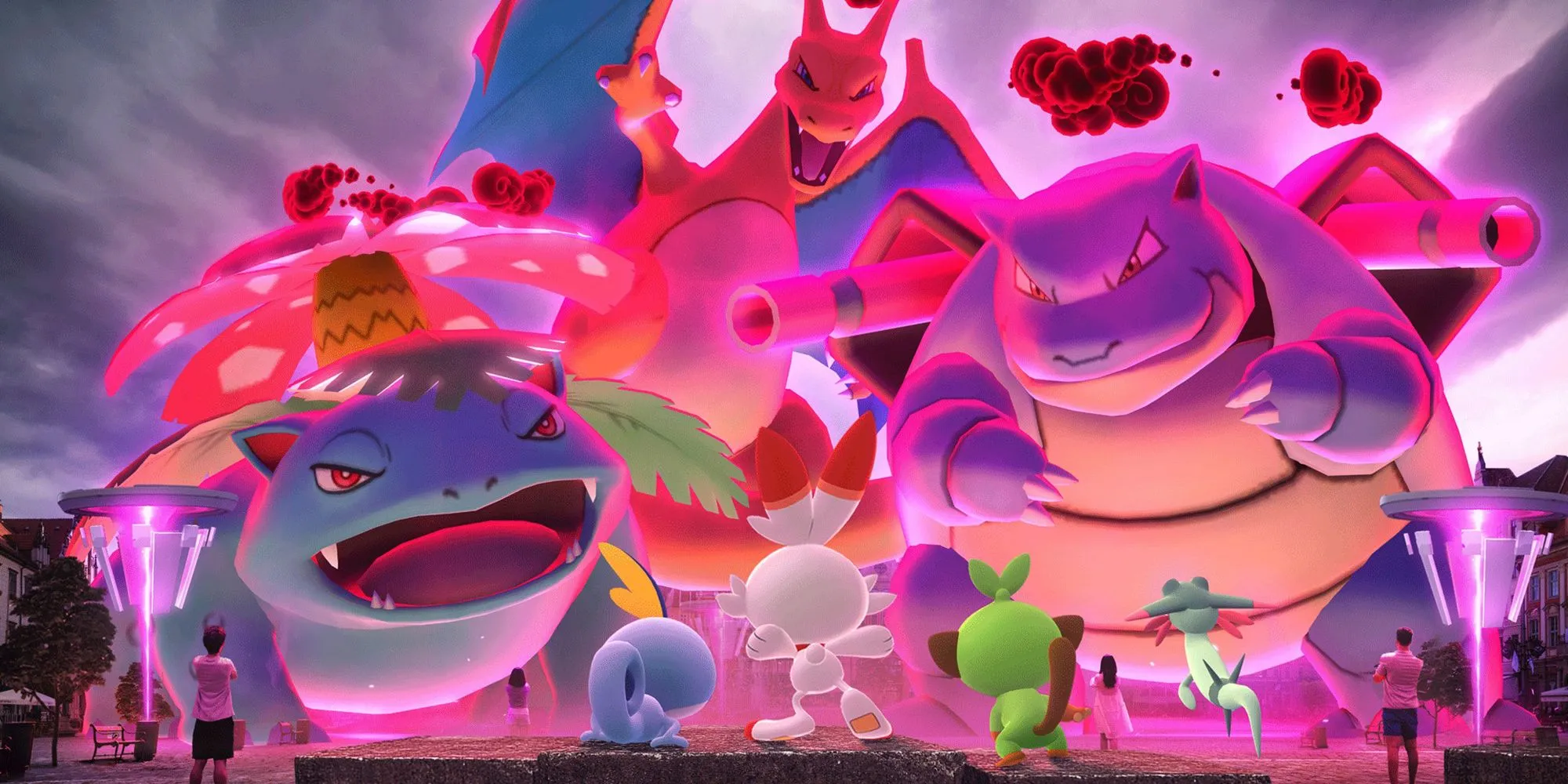 Dynamax Pokémon battling with Max Moves in Pokémon GO
