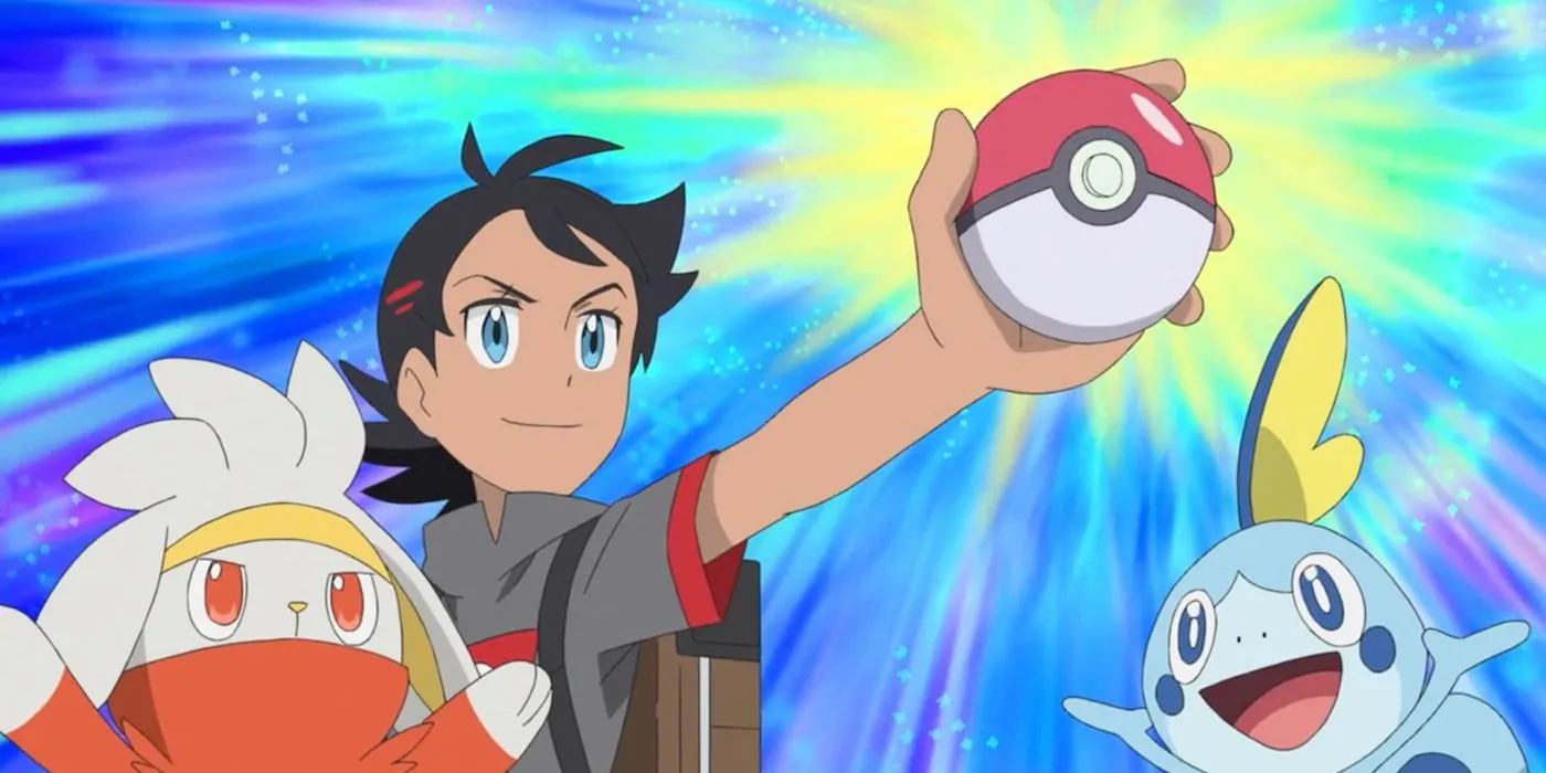 Goh with Raboot and Sobble Goh with Raboot and Sobble