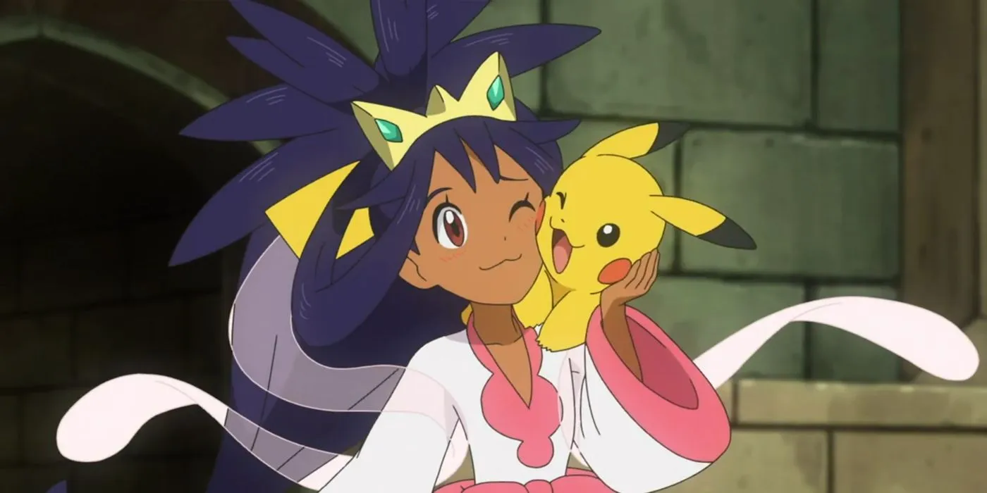 Iris with Pikachu Iris with Pikachu