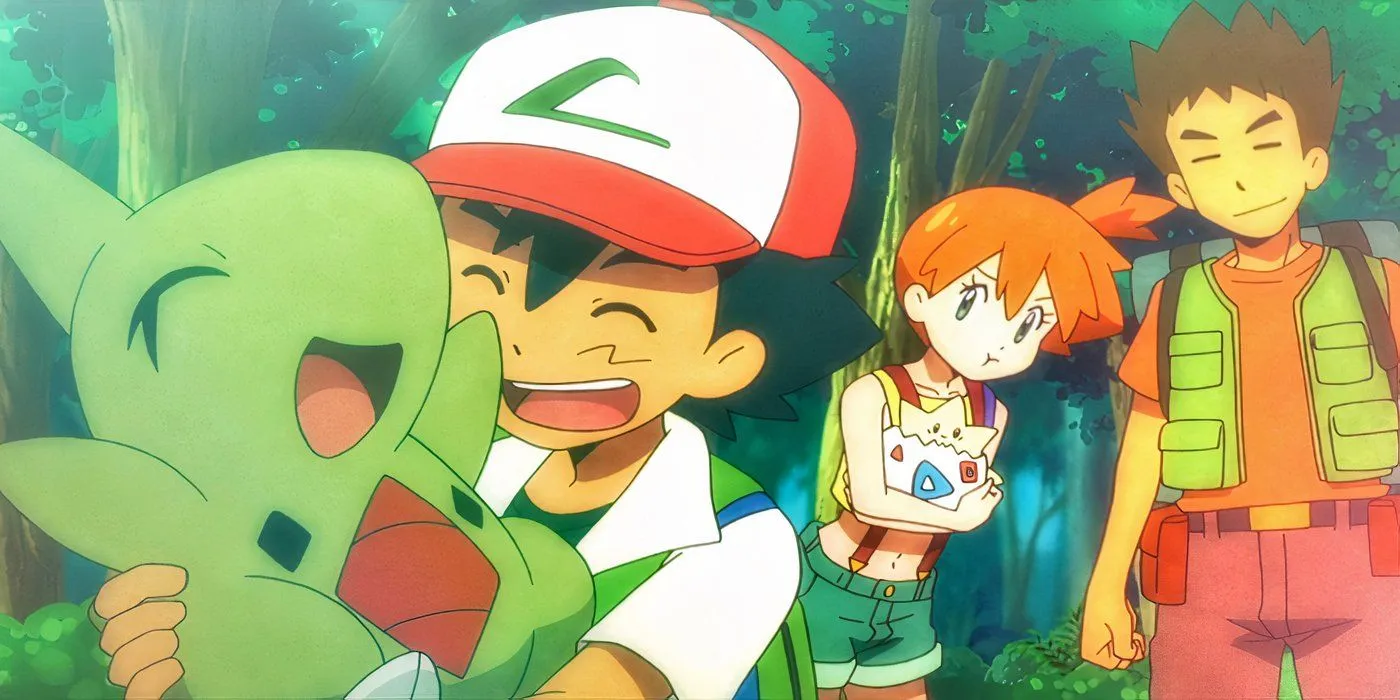 Ash and Larvitar Flashback Ash and Larvitar Flashback