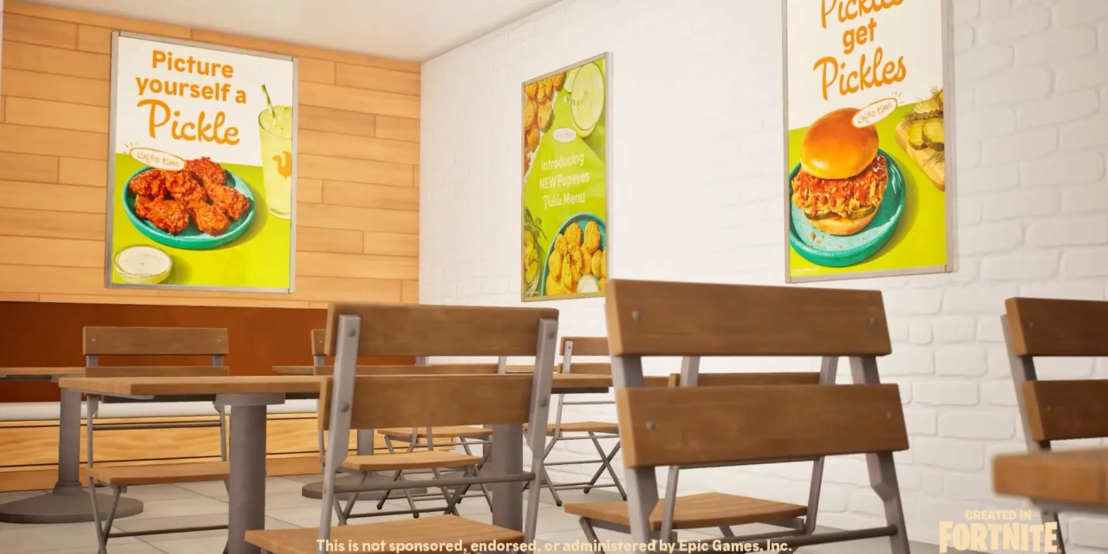 Interior of Popeyes in Fortnite Interior of Popeyes in Fortnite