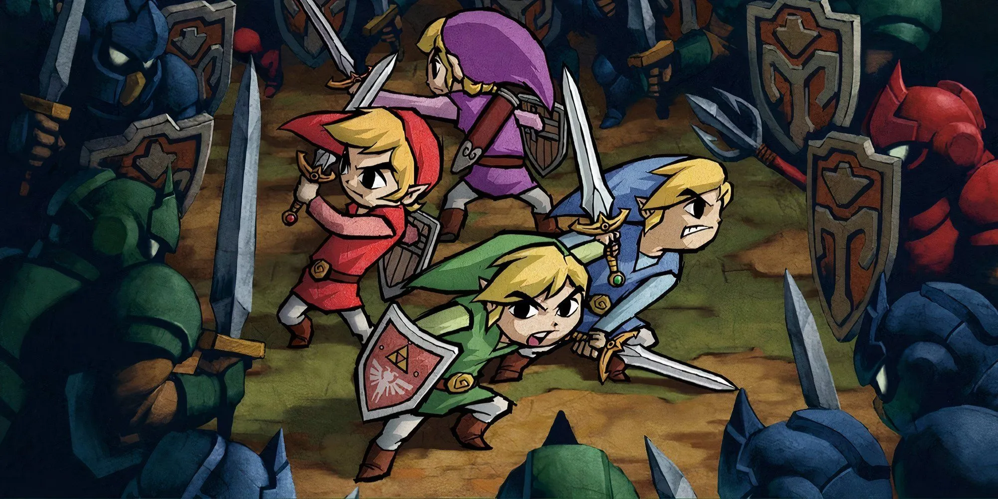 Promo art from The Legend of Zelda: Four Swords Adventures