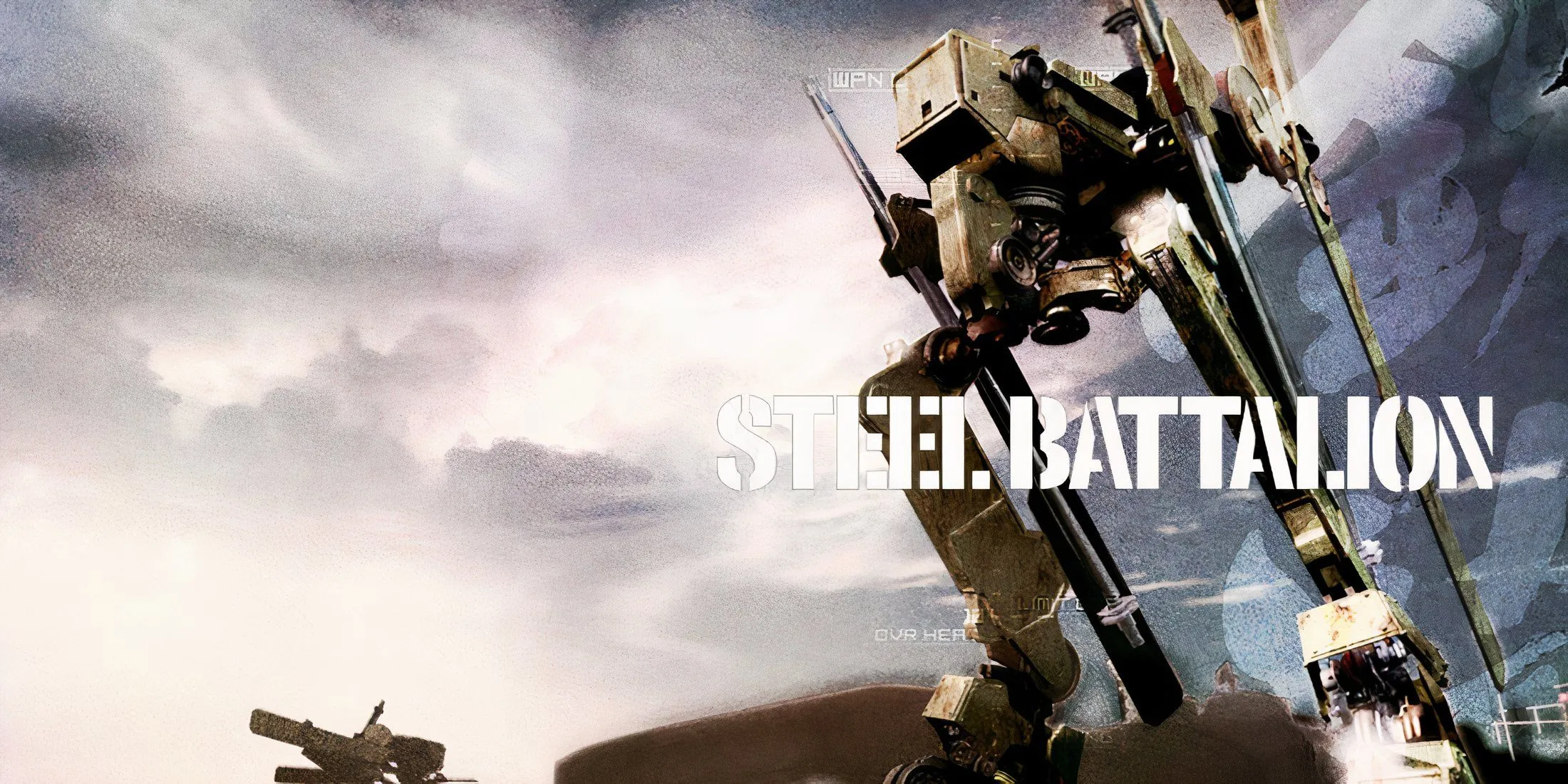 Promo art featuring mechs in Steel Battalion Promo art featuring mechs in Steel Battalion