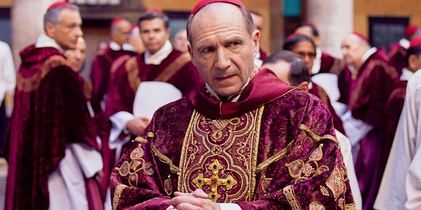 Ralph Fiennes in The Conclave Ralph Fiennes in The Conclave