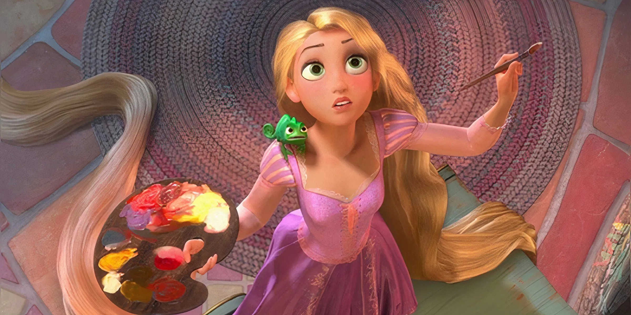 Rapunzel painting in Tangled Rapunzel painting in Tangled