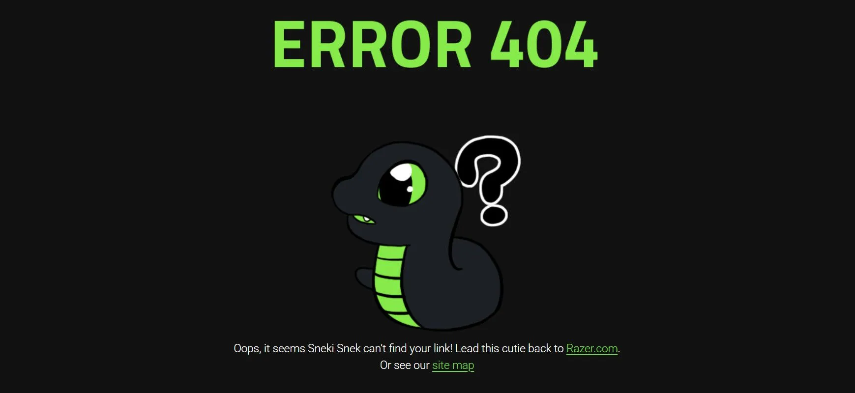 Razer Error Page