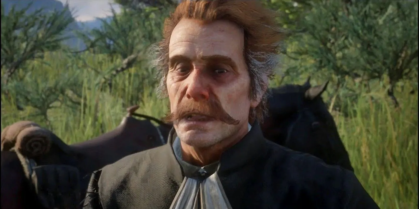 Reverend Swanson in the camp