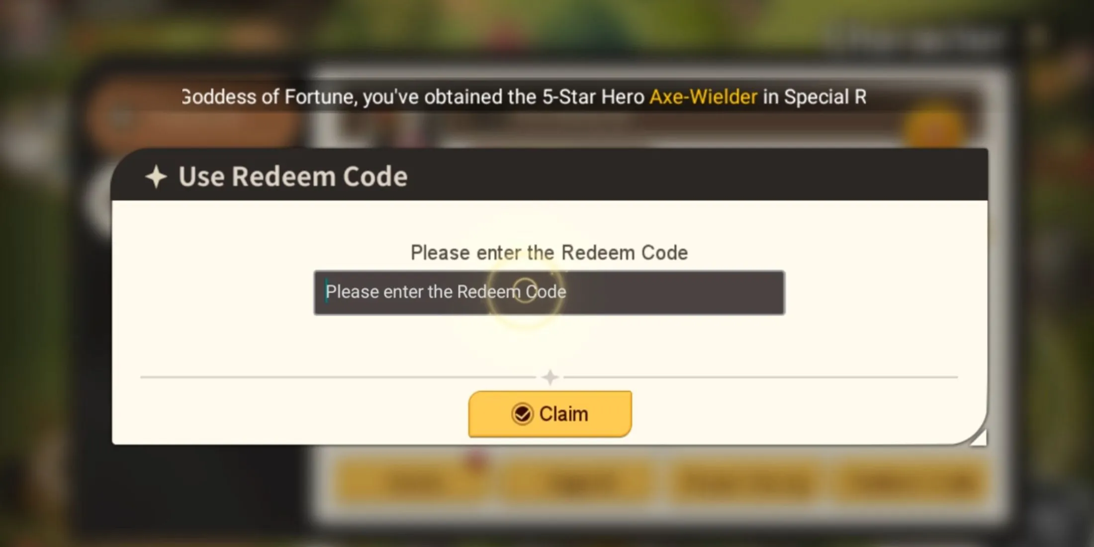 Realms of Pixel the codes tab
