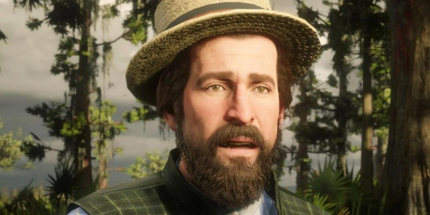 Albert Mason talking to the player