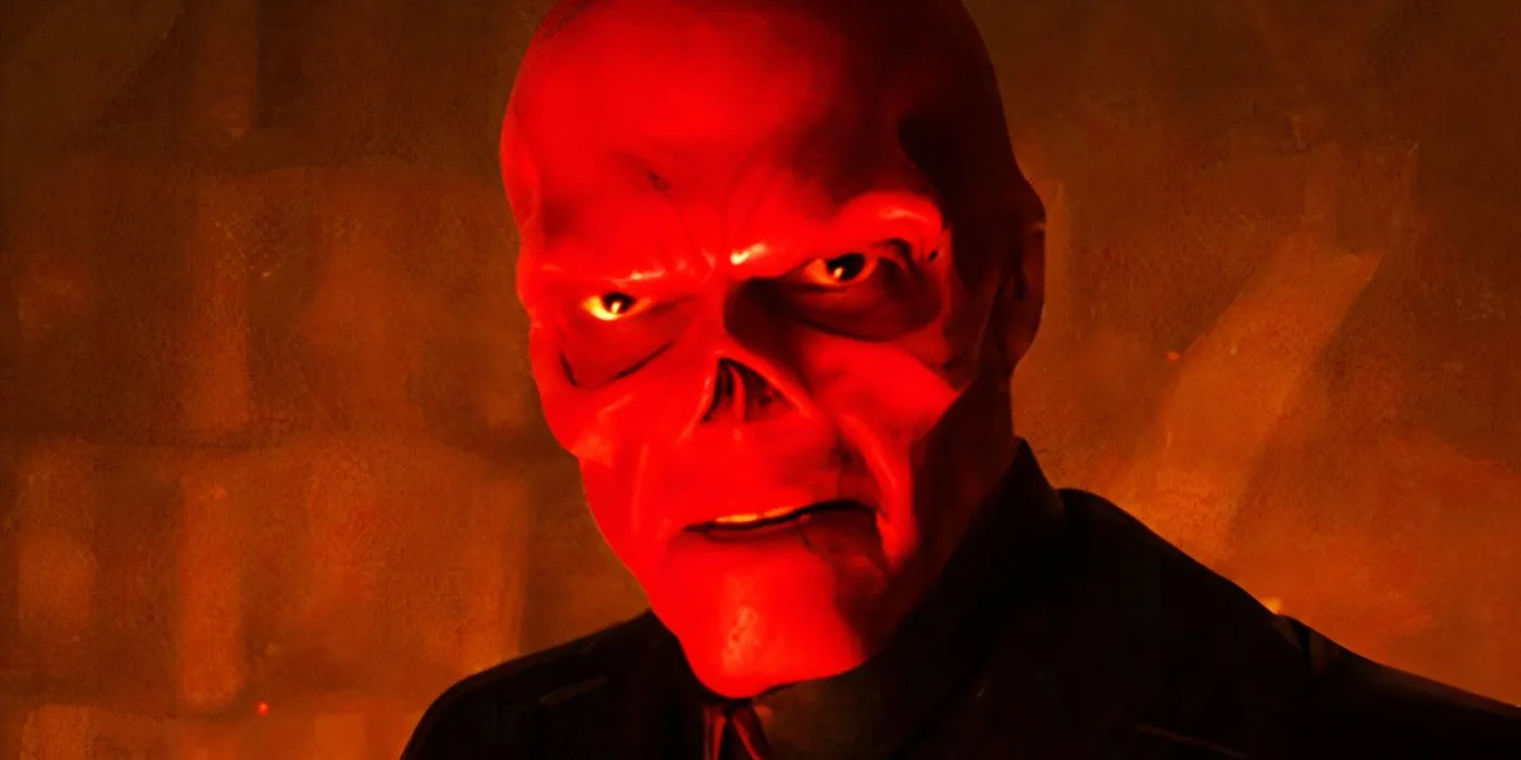 Red Skull speaking to Captain America in Captain America The First Avenger. Red Skull speaking to Captain America in Captain America The First Avenger.