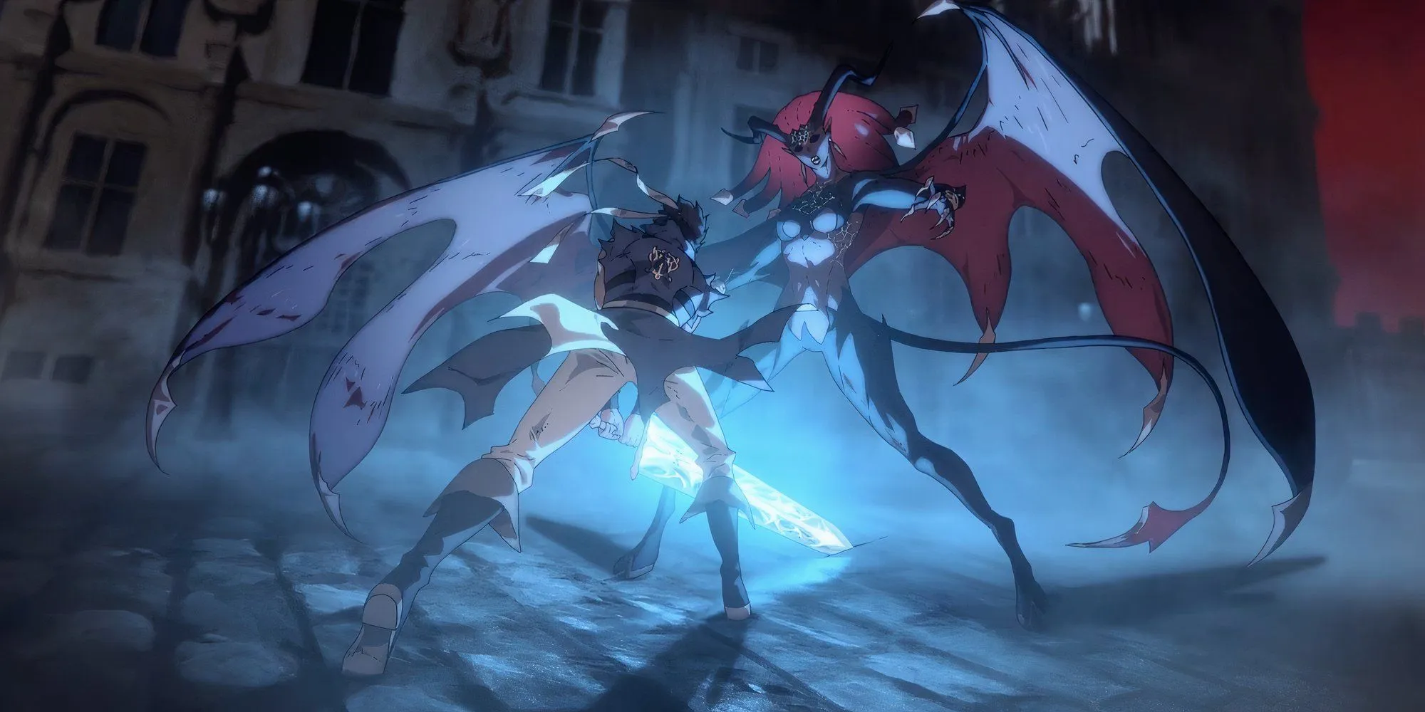 Richter battling Drolta in Castlevania: Nocturne