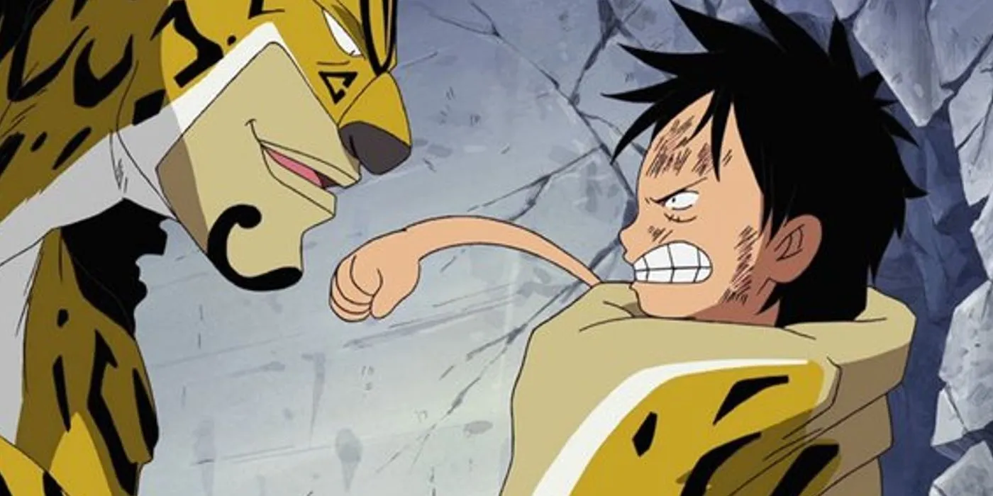 Rob Lucci confronting Luffy Rob Lucci confronting Luffy