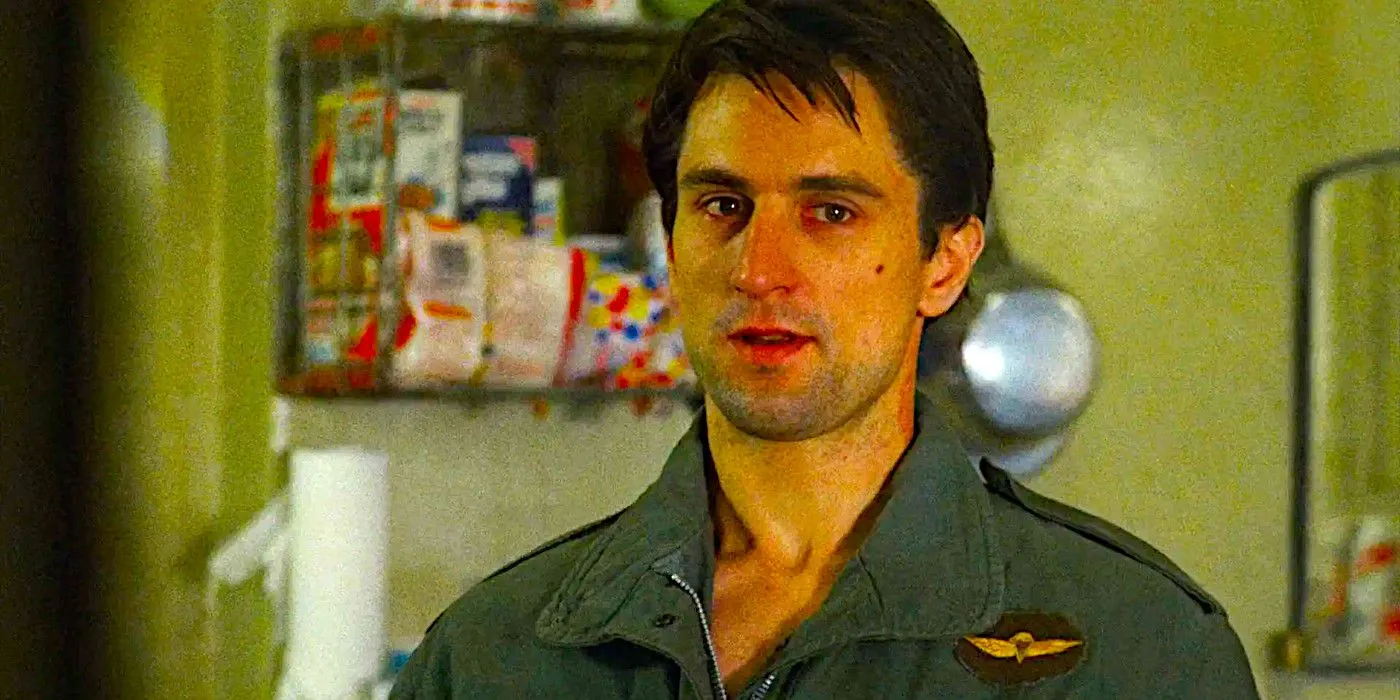 Robert De Niro in a classic moment from Taxi Driver Robert De Niro in a classic moment from Taxi Driver