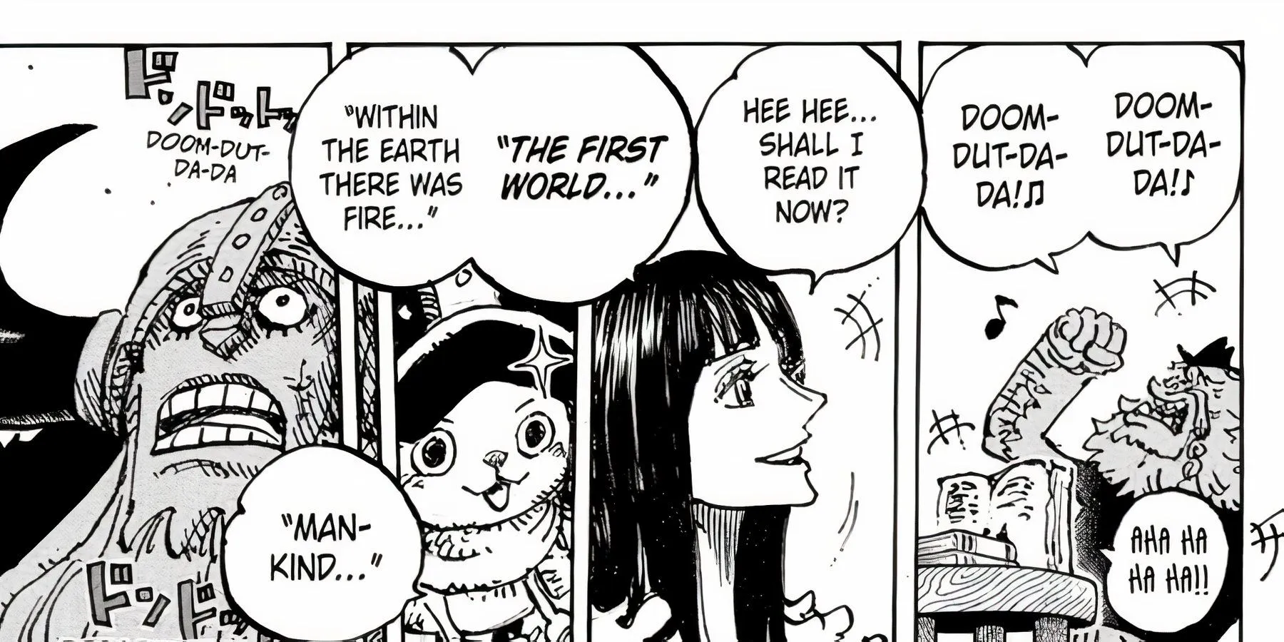 Nico Robin reading texts in One Piece 1139 Nico Robin reading texts in One Piece 1139
