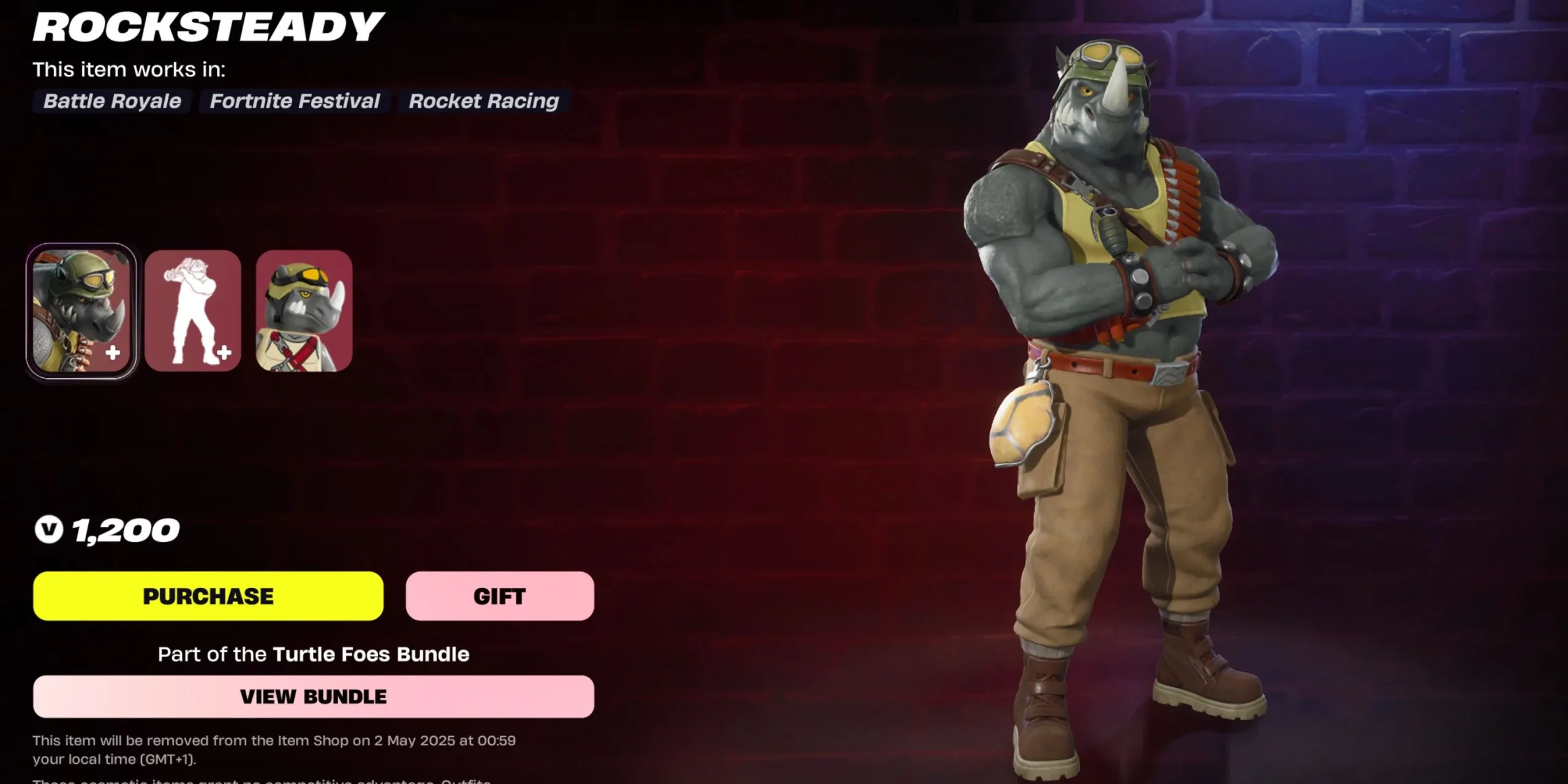Rocksteady in Fortnite Rocksteady in Fortnite
