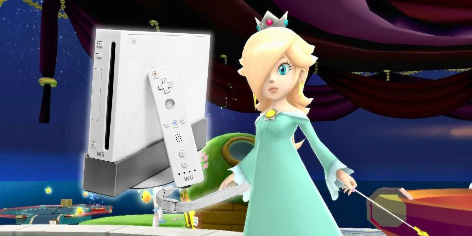Rosalina with Nintendo Wii