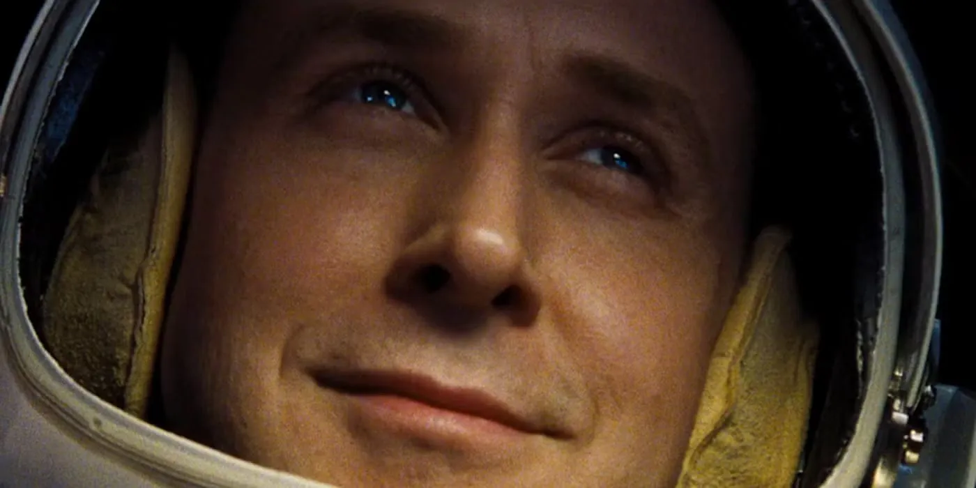 Ryan Gosling smiling in Project Hail Mary