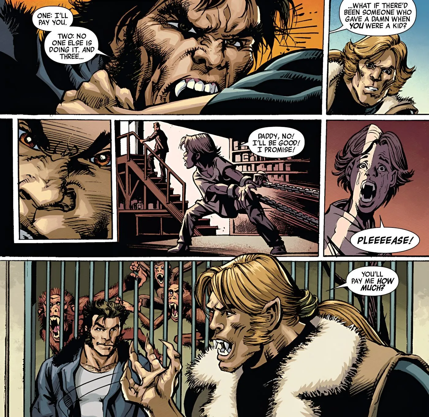 Sabretooth considering Wolverine's request Sabretooth considering Wolverine's request