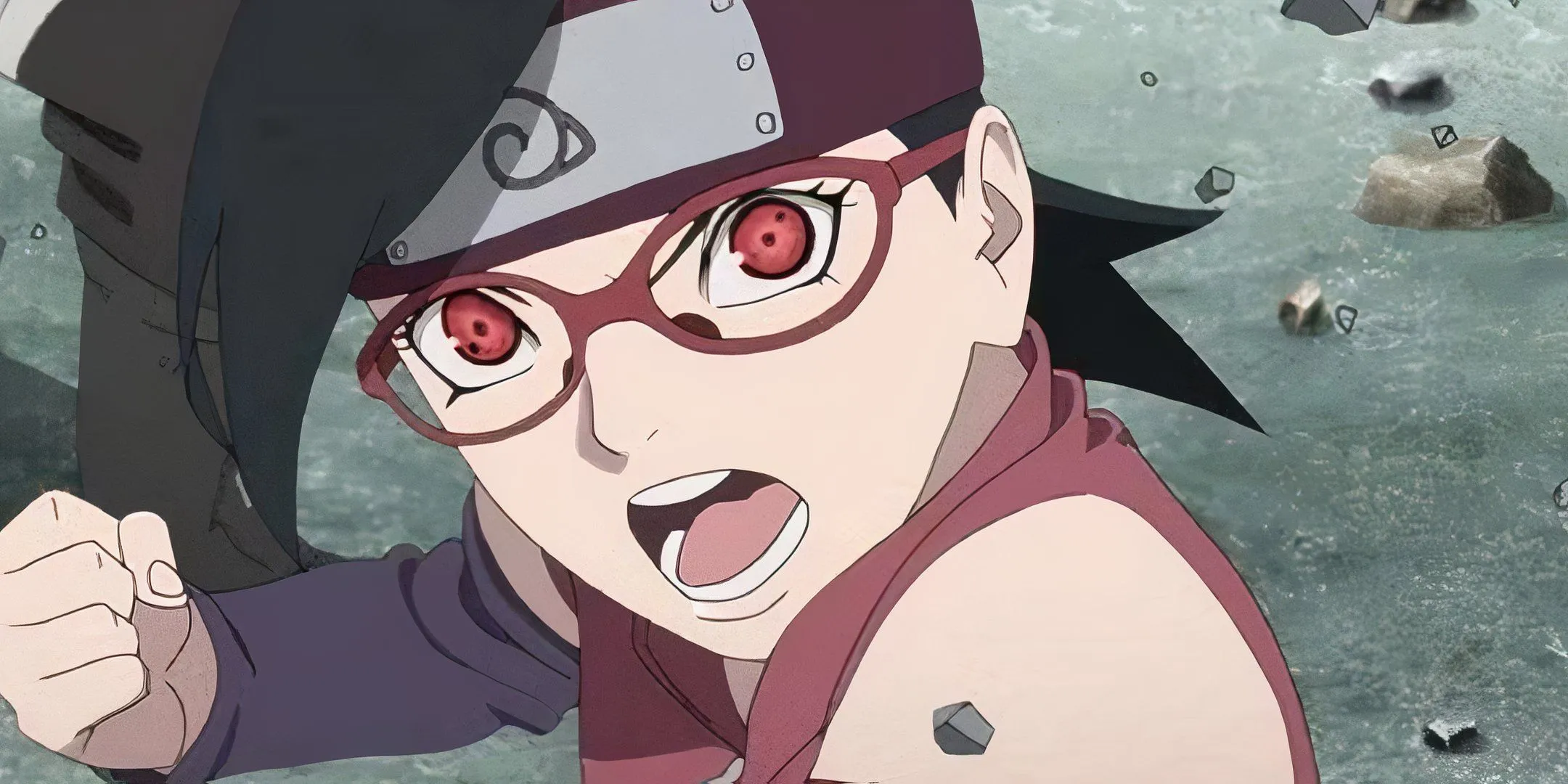 Sarada in action Sarada in action