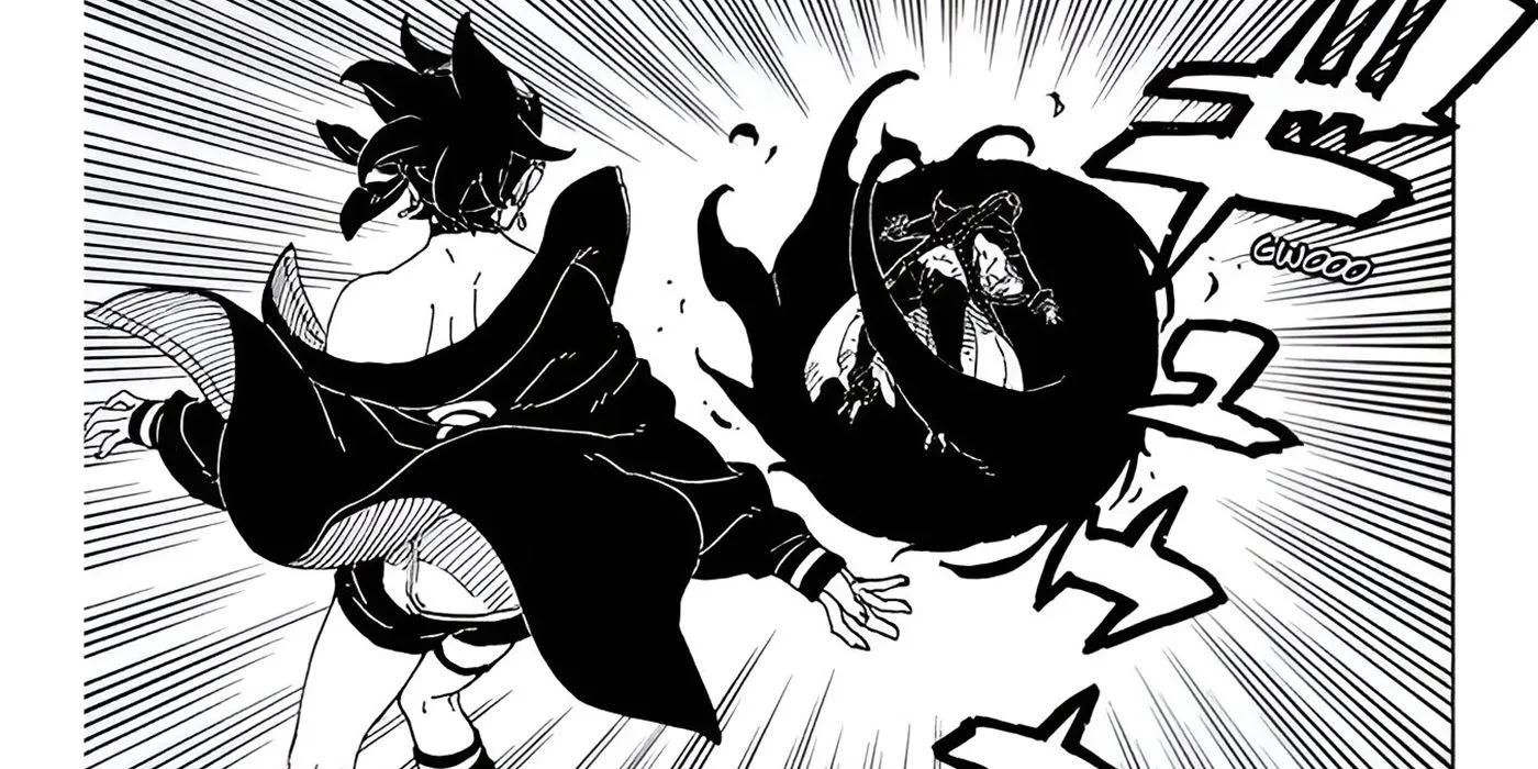Sarada employing Ohirume against Ryu
