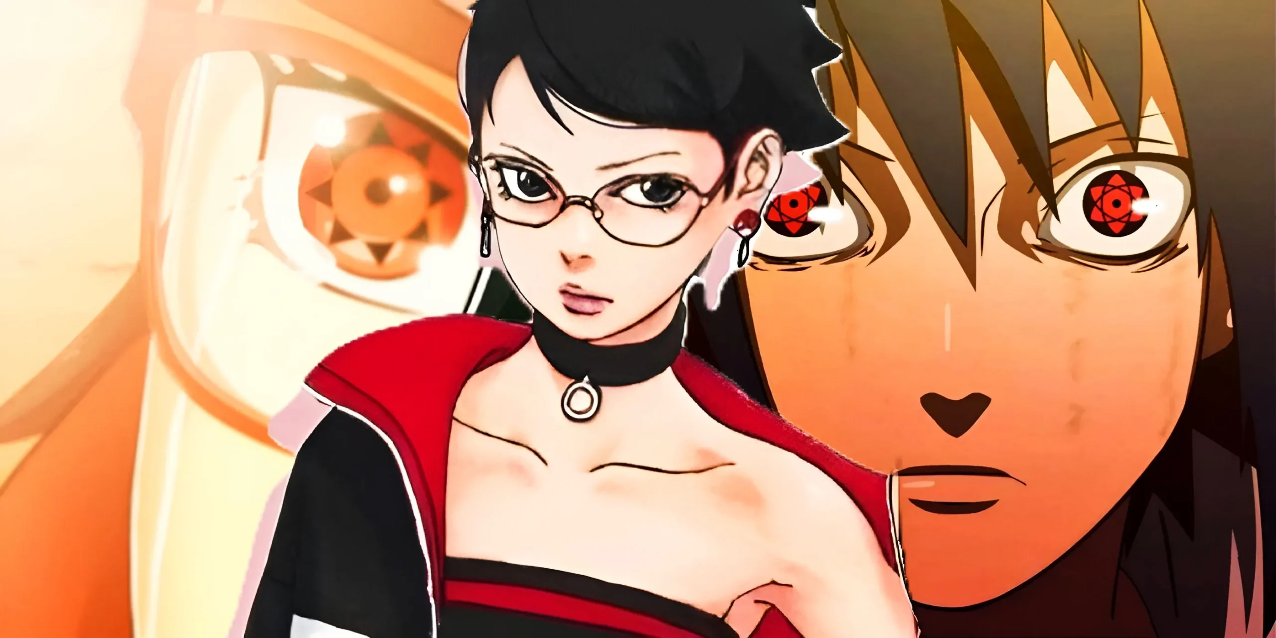 Sarada Uchiha with Mangekyo Sharingan