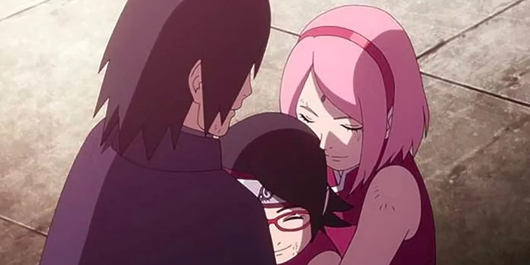 Sasuke, Sarada e Sakura Sasuke, Sarada e Sakura