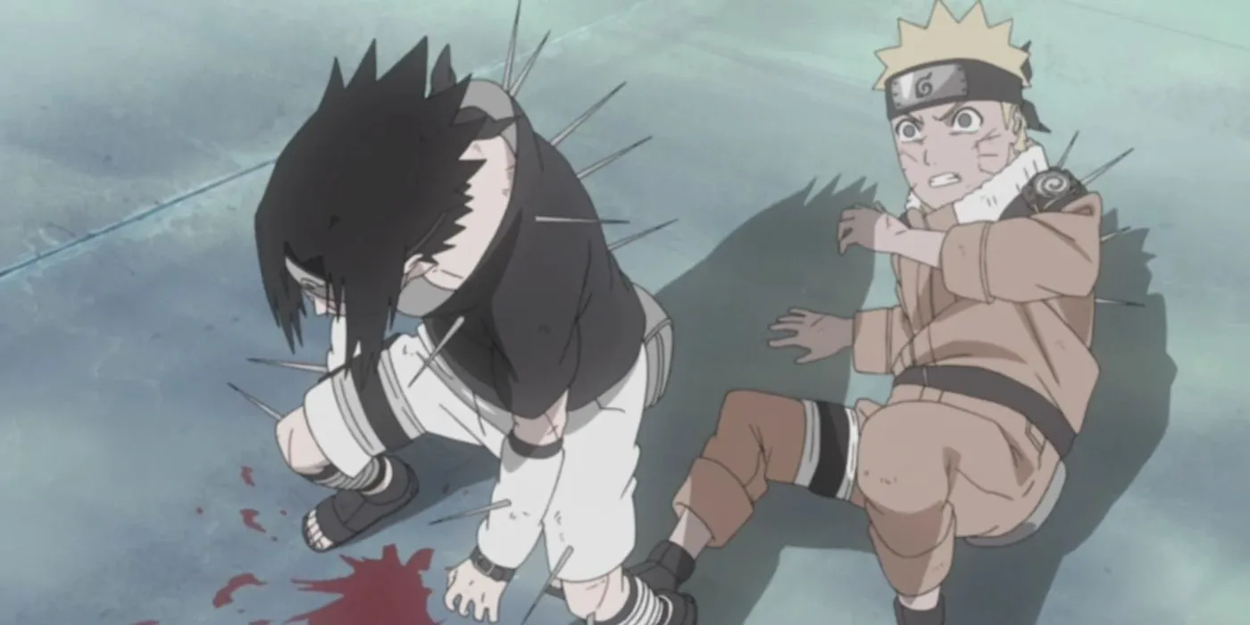 Sasuke saves Naruto Sasuke saves Naruto