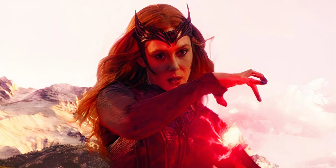 Scarlet Witch attacking Kamar-Taj