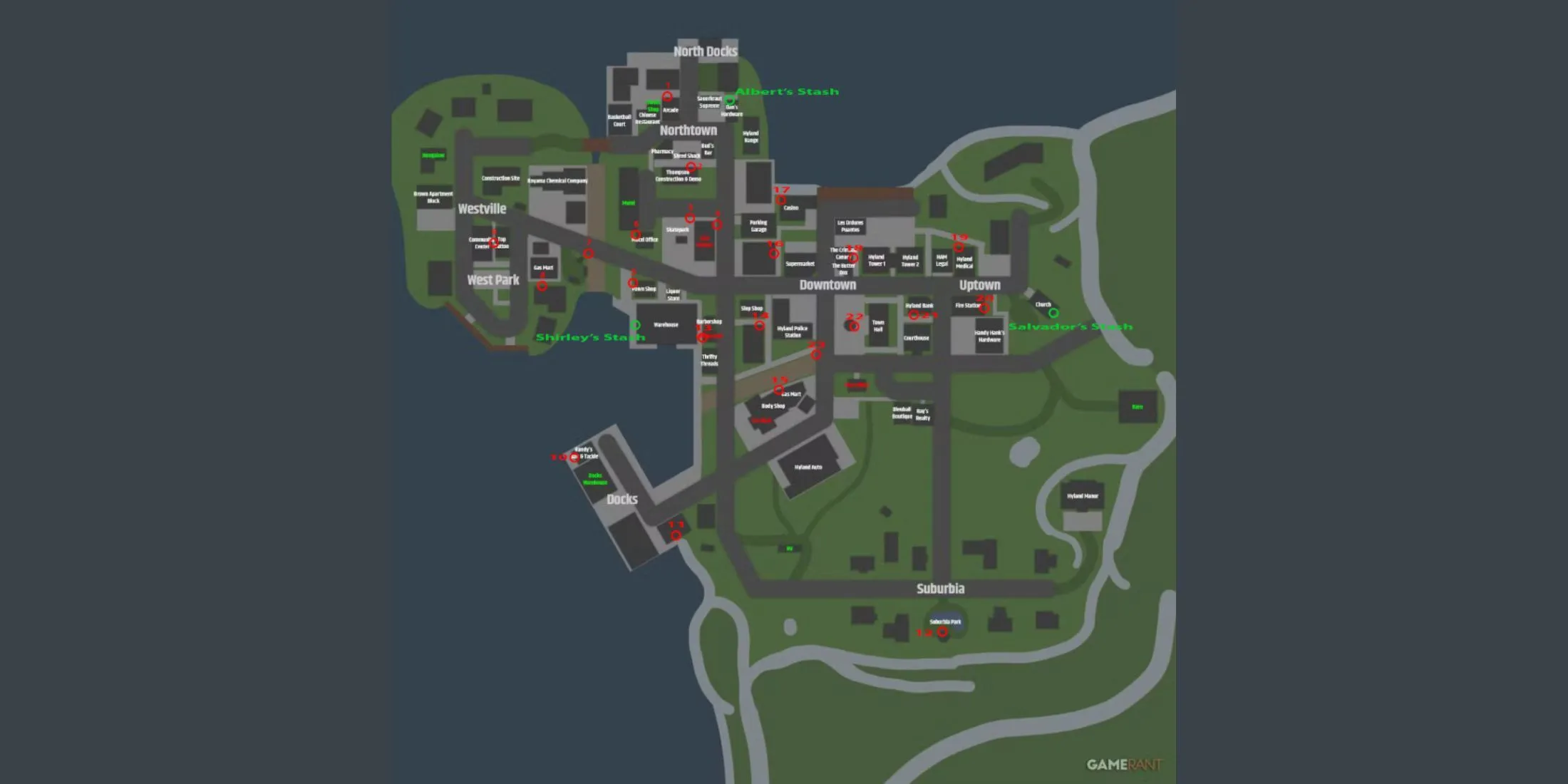 Schedule 1 map Schedule 1 map