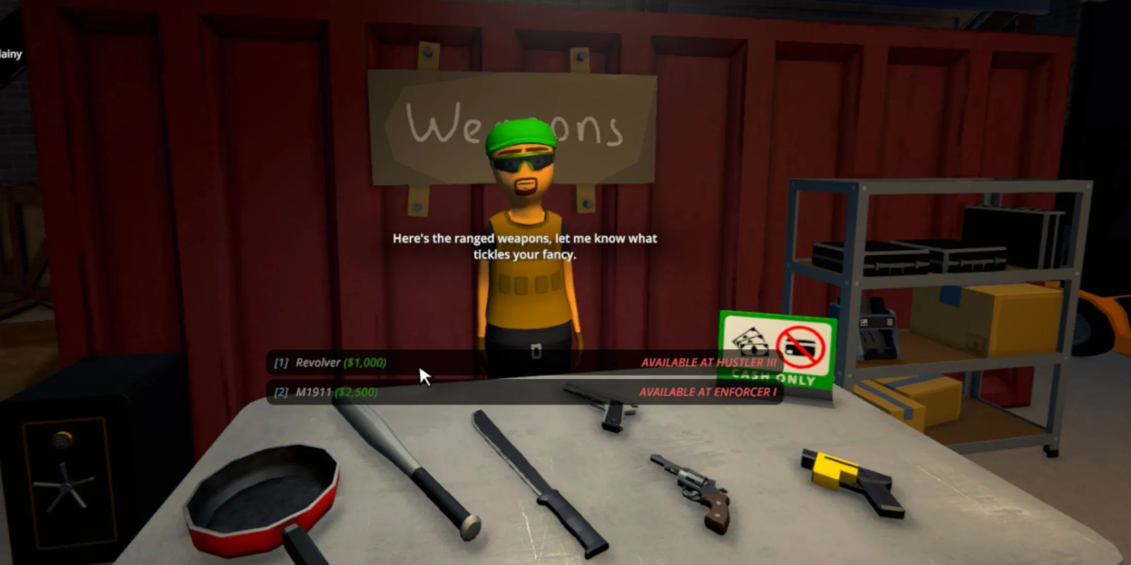 Weapons Dealer in Schedule 1 Weapons Dealer in Schedule 1