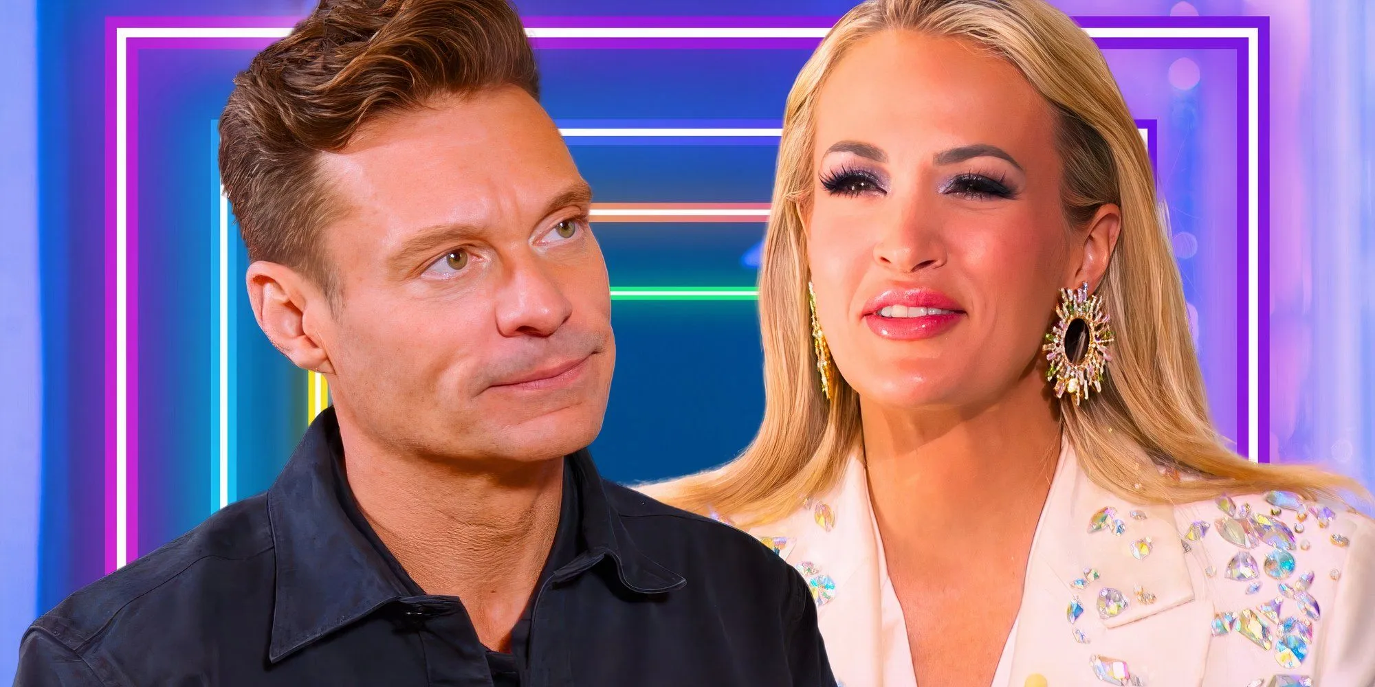 Ryan Seacrest and Carrie Underwood on American Idol Season 23 Ryan Seacrest and Carrie Underwood on American Idol Season 23