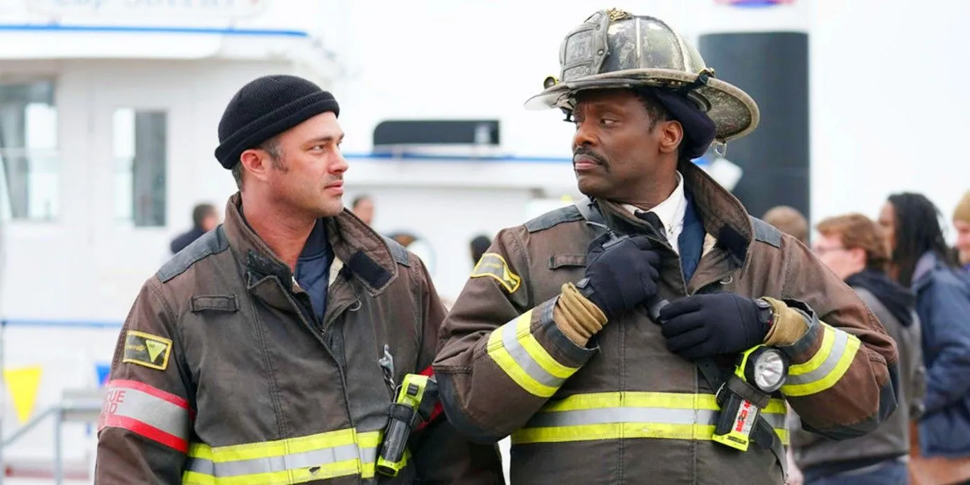 Severide and Boden in uniform